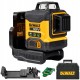 Laser krzyżowy zielony 3x360 aku DeWalt DCLE34031N