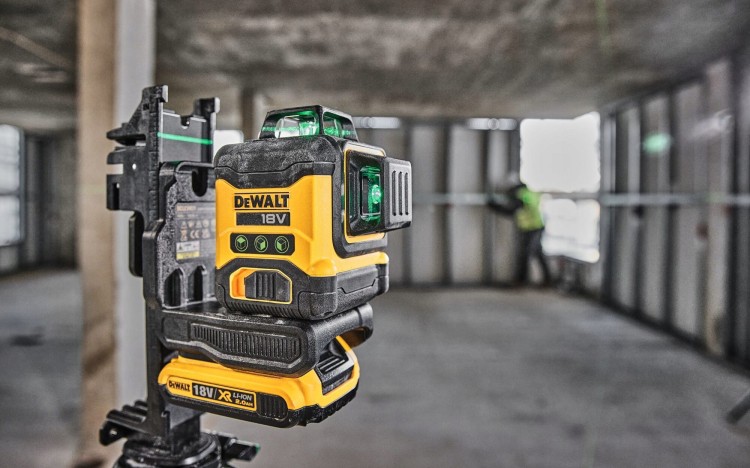 zastosowanie lasera krzyżowego zielonego 3x360 DEWALT DCLE34031N
