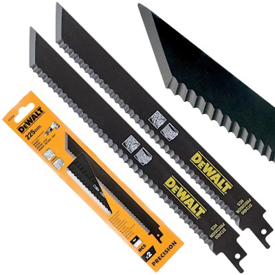 DEWALT DT2450 Brzeszczoty do pilarek szablowych HCS 225mm 2szt.