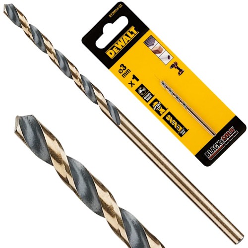 DEWALT DT20514 Wiertło do metalu 3 x 61mm HSS-G Black & Gold
