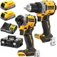 DEWALT DCK2051E2T Wiertarko-wkrętarka 18V + Zakrętarka udarowa 18V 2x 1.7Ah PowerStack