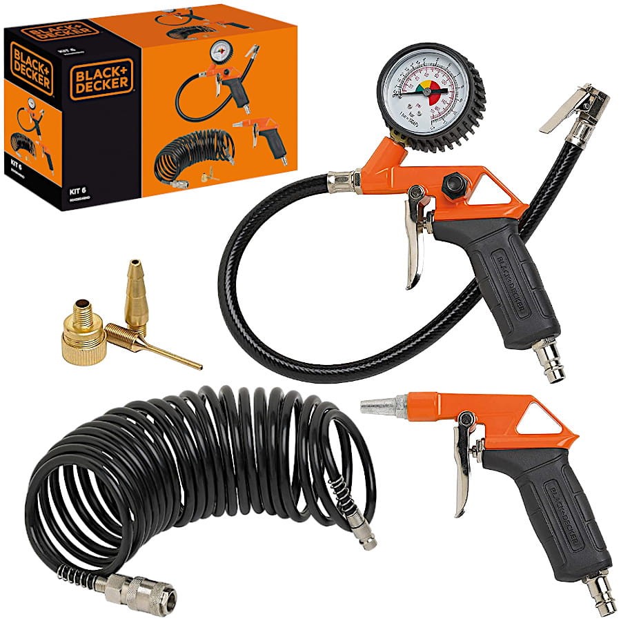 BLACK DECKER 9045854BND Zestaw akcesoriów do kompresora 6el.