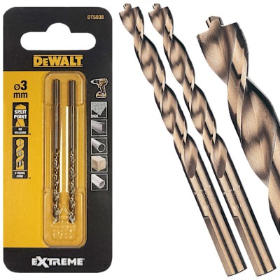 DEWALT DT5038 Wiertło do metalu HSS-G 3x61mm 2szt.