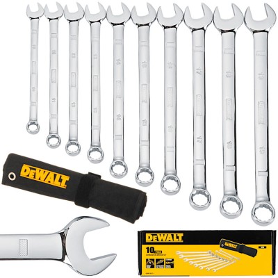 DEWALT DWMT19227-1 Zestaw kluczy płasko-oczkowych 10-19mm 10szt.