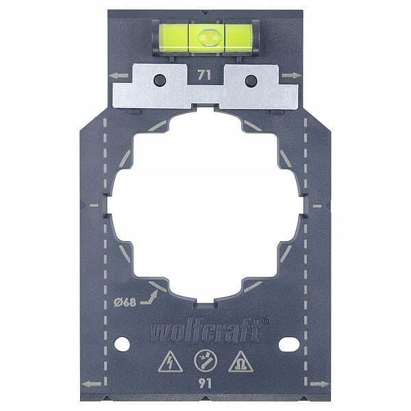 Szablon do montażu gniazdek Wolfcraft 5975000