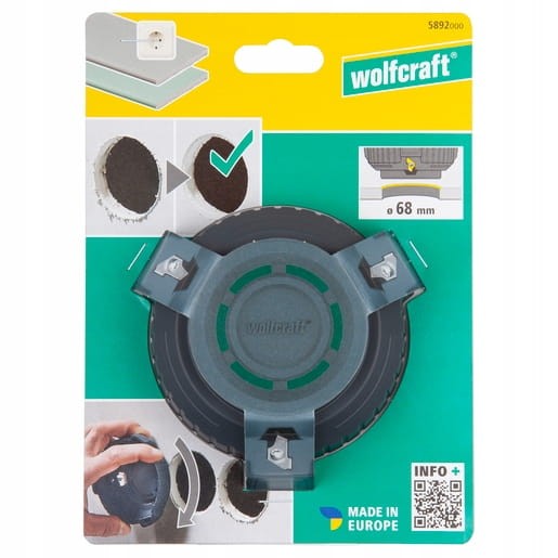WOLFCRAFT 5892000 Fazownik do otworów do płyt g/k 68mm