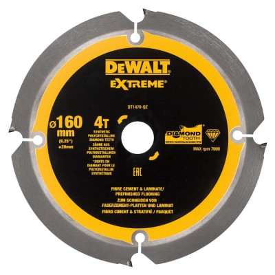 DEWALT DT1470 Tarcza pilarska do włókno-cementu 160mm