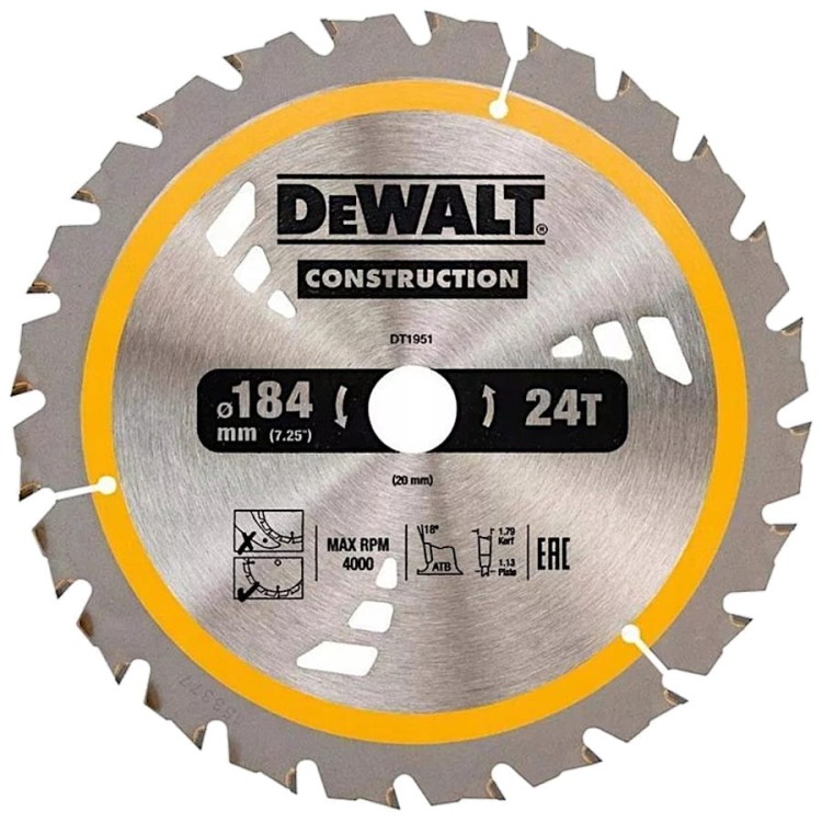 DEWALT DT1951 Tarcza do drewna