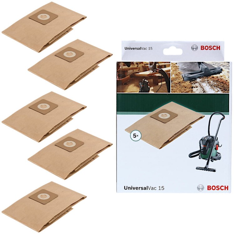 Papierowe worki na pył UniversalVac 15 Bosch 2609256F32