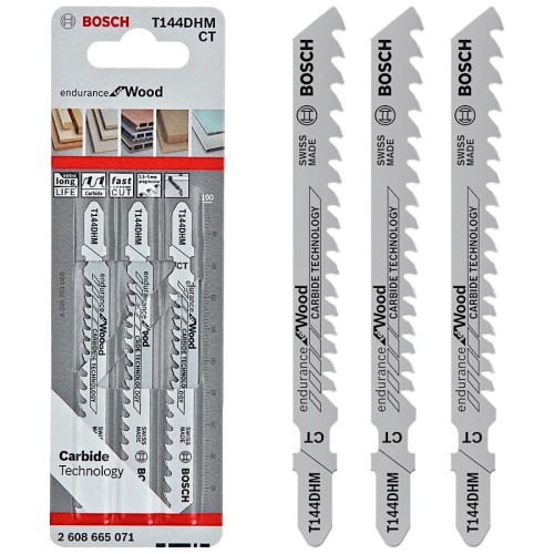 BOSCH T 144 DHM Brzeszczoty do drewna 100mm 3szt. 2608665071