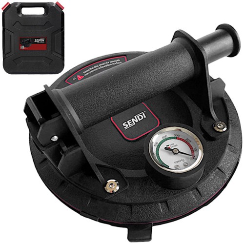 SENDI SC-20 Przyssawka próżniowa z manometrem 200mm 75kg w walizce