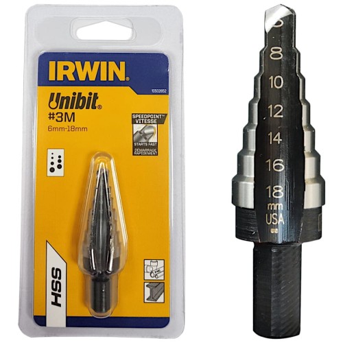IRWIN 10502852 Wiertło wielostopniowe 6-18mm