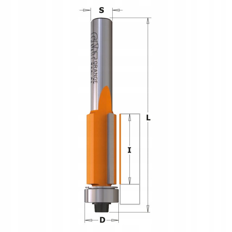 Frez prosty dolne łożysko 9,5mm CMT 706.095.11