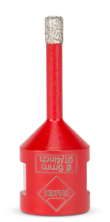 RUBI wiertło dry gres Ø 6 mm wiertło diamentowe na sucho