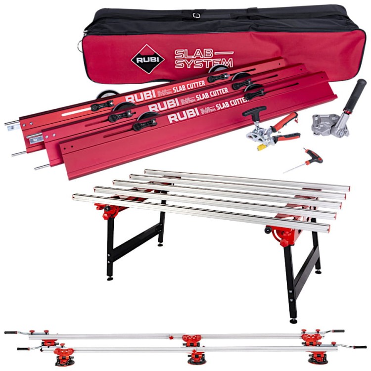 RUBI 16900 Przecinarka ręczna Slab Cutter G3 + Stół + Przenośnik
