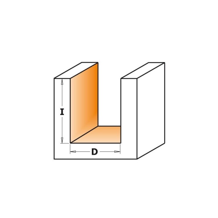 CMT Frez prosty HM do drewna D=4 S=6 I=10 L=45