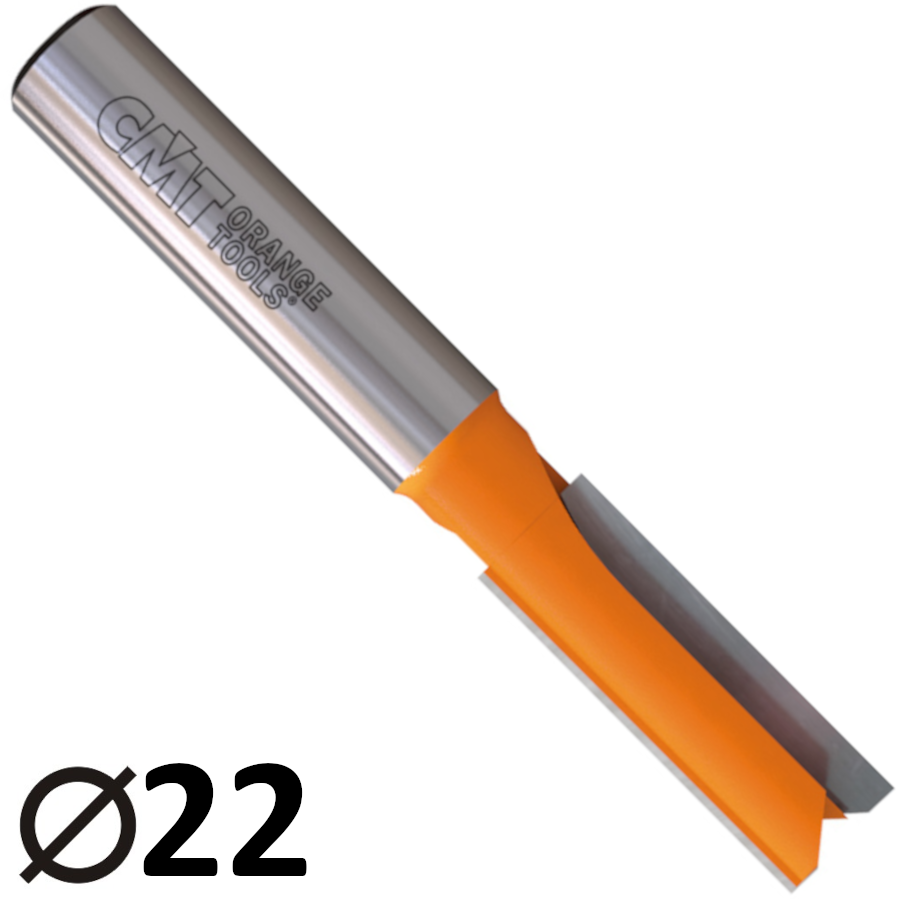 Frez prosty z ostrzem HM wlutowanym D=22 I=38,1 L=80S=12