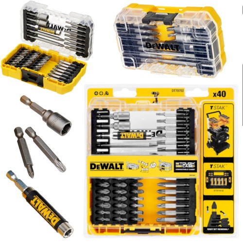 DEWALT DT70702 Zestaw bitów Ph Pz Torx 40szt. w Tough Case+