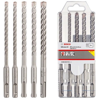 BOSCH Zestaw wierteł udarowych SDS plus-5X 6-10mm 5szt.