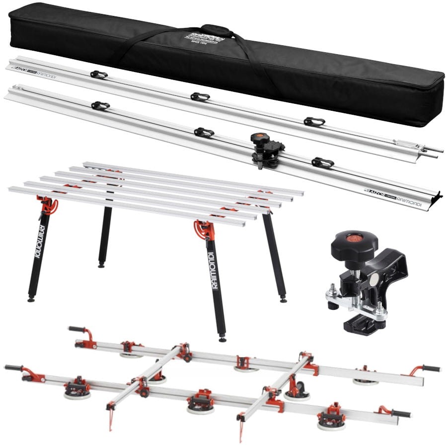 RAIMONDI RAIZOR przecinarka do płytek wielkoformatowych 332cm + System do przenoszenia płyt Easy Move Mk.IV + stół modułowy Raimondi 394MAMK3RAI