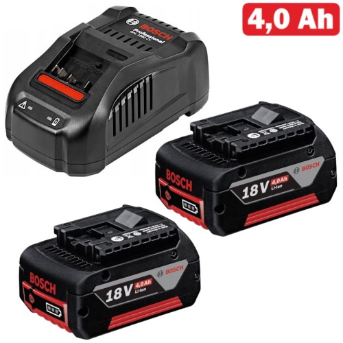 BOSCH Ładowarka GAL 1880 + 2x Akumulator Bosch 4.0Ah