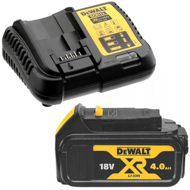 DEWALT Ładowarka + Akumulator DEWALT 18V 4.0Ah