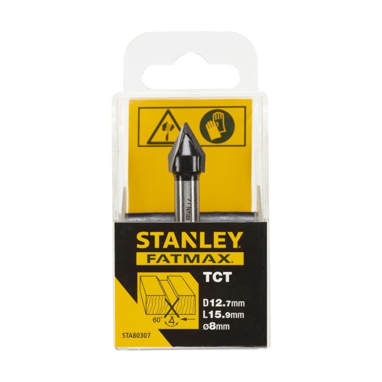 STANLEY STA80307 Frez rowkowy 8mm 12,7 x 15,9mm opakowanie
