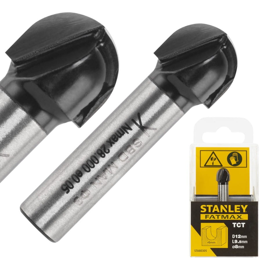 STANLEY STA80305 Frez ramowy drewno 8mm 12x9,5mm