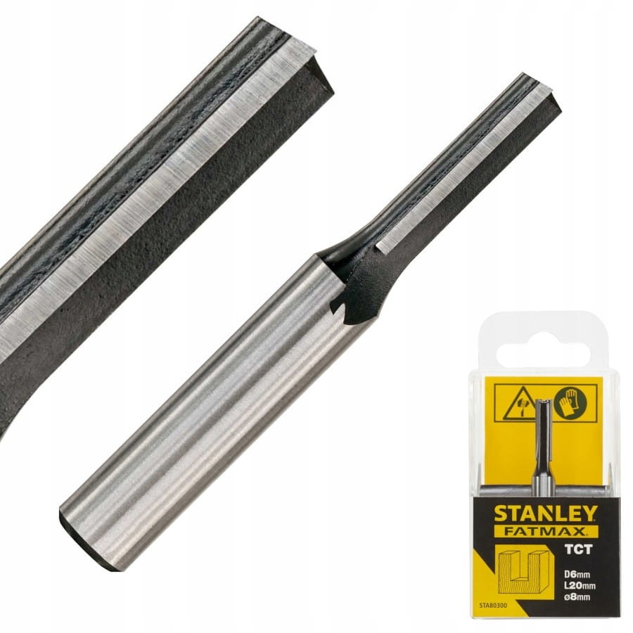 Stanley STA80300 Frez do drewna prosty 8mm 6x20mm