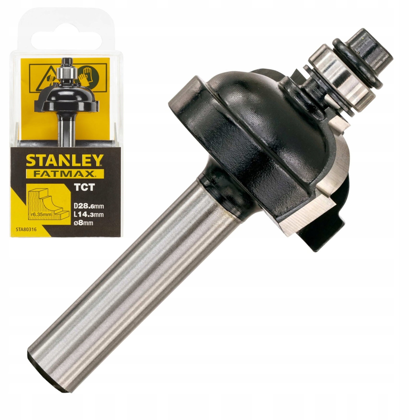 STANLEY STA80316 Frez zaokrąglający R6.35 28.6x14.3mm