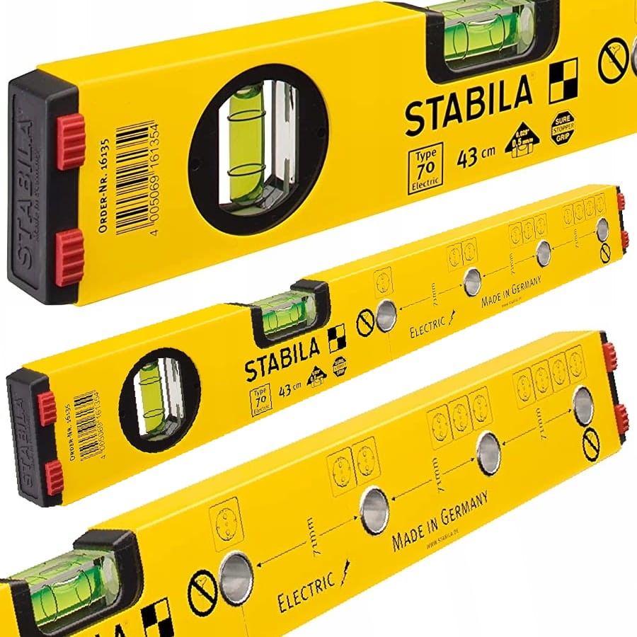 STABILA Typ 70 Poziomica dla elektryka 43 cm 16135