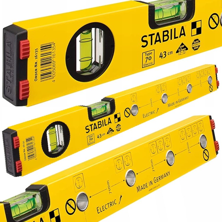STABILA Typ 70 Poziomica dla elektryka 43 cm 16135