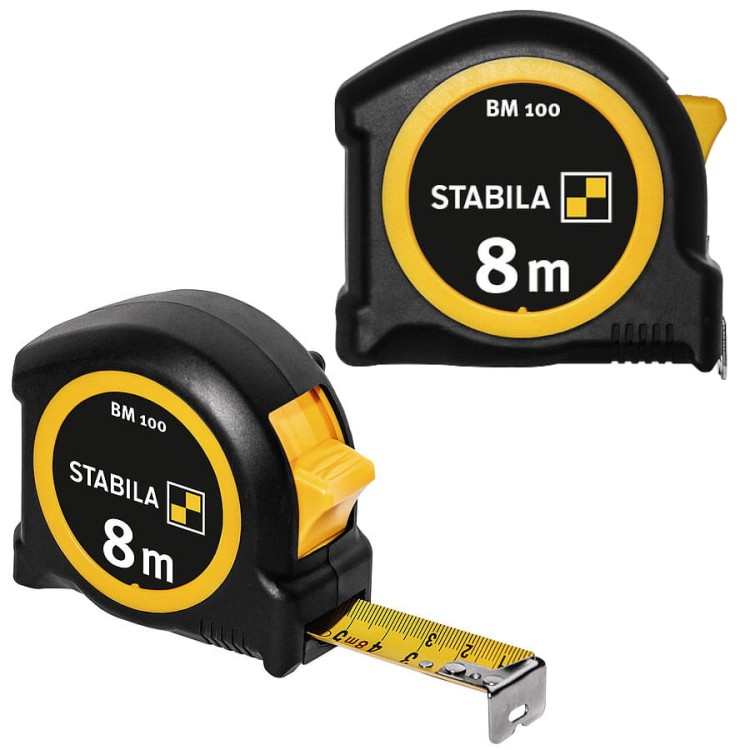 Miarka kieszonkowa BM100 Stabila 8m miara zwijana