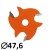 Frez piłkowy HM CMT 822.330.11 HM B=8 D=47.6 I=3 P=1.3