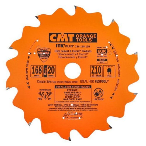 CMT Tarcza diamentowa do cementu G-K MDF 168x20mm