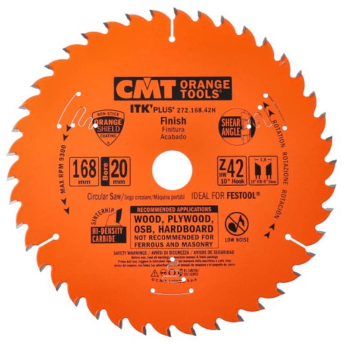 Piła tarczowa do drewna 168x20mm CMT 272.168.42H