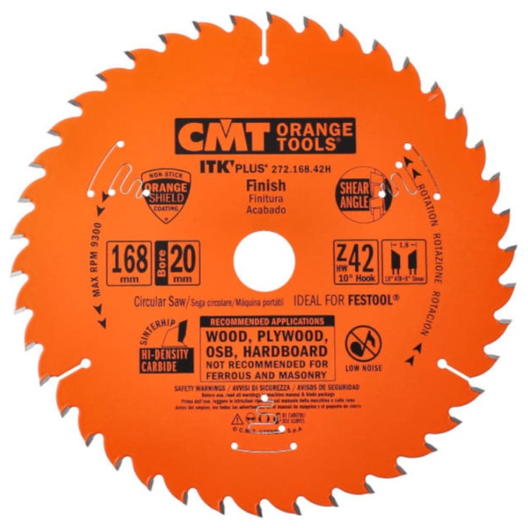 Piła tarczowa do drewna 168x20mm CMT 272.168.42H