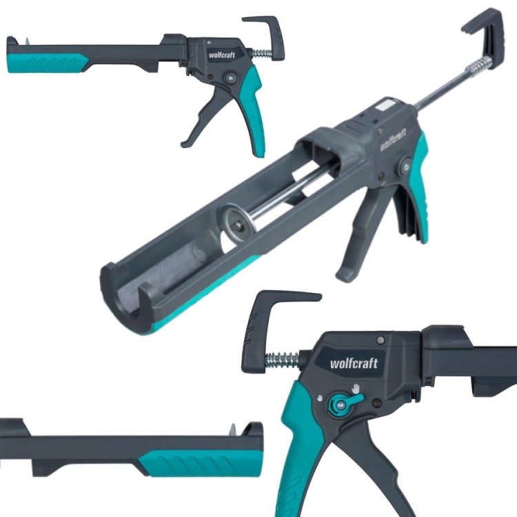 WOLFCRAFT Pistolet MG 400 ERGO wyciskacz do sylikonu i mas