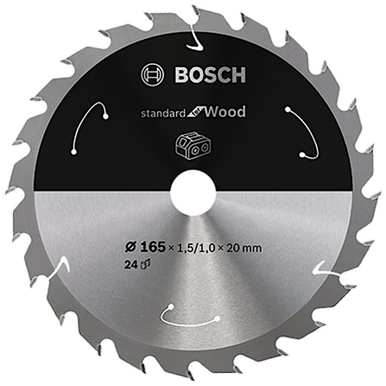 Tarcza pilarska Standard for Wood 165 x 20mm Bosch