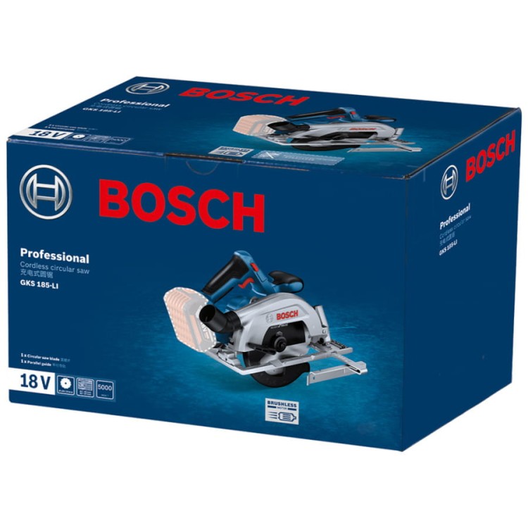 Opakowanie pilarki tarczowej Bosch 18V 165mm GKS 185-LI