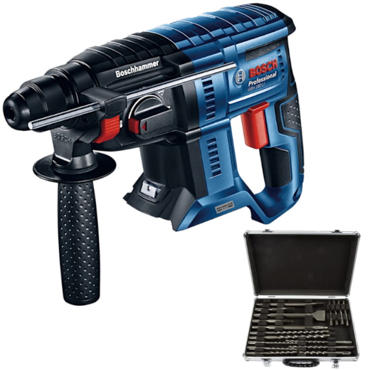 BOSCH GBH 180-LI Młotowiertarka SDS+ 18V + dłuta w walizce