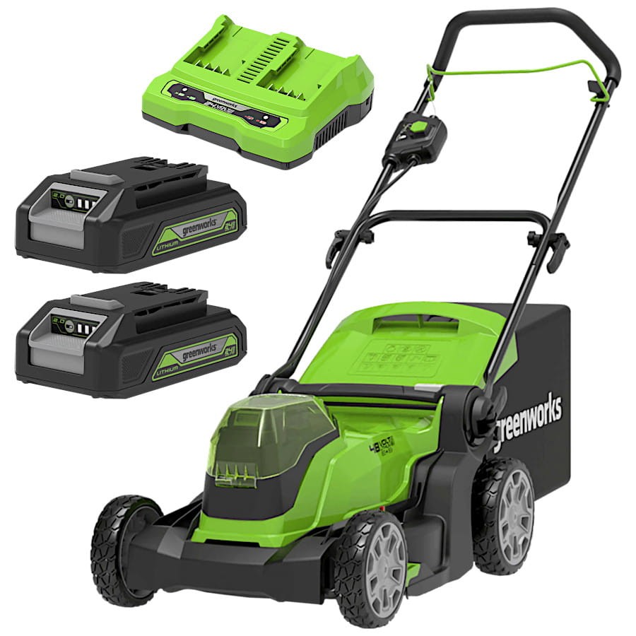 GREENWORKS Kosiarka akumulatorowa 41cm 2x 24V 2.0Ah G24X2LM41K2x