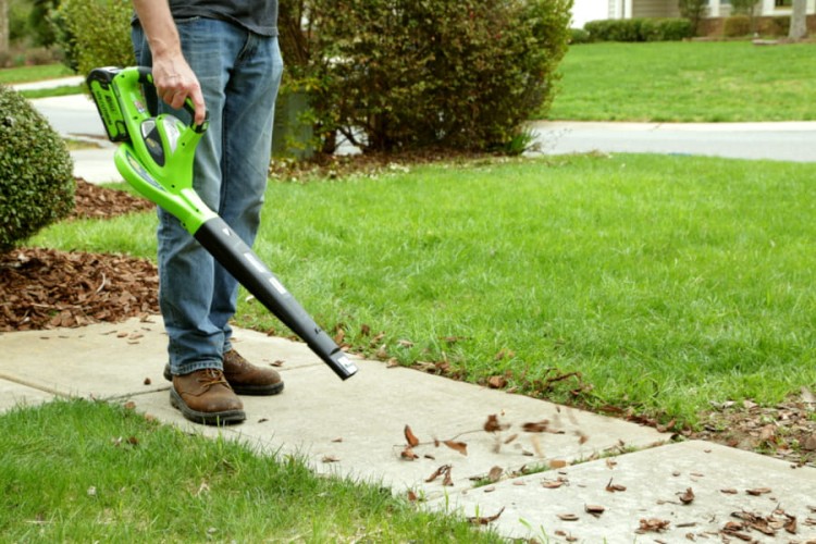zastosowanie odkurzacza do ogrodu GREENWORKS GD40BV
