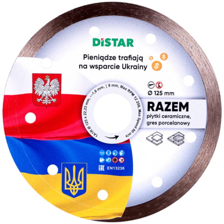 DISTAR 10116054021 Tarcza diamentowa do ceramiki 125mm