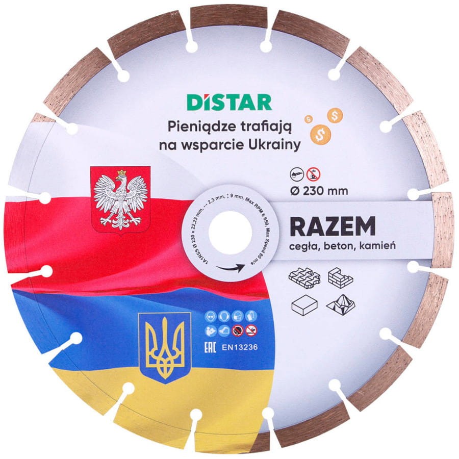 DISTAR 90215080015 Tarcza diamentowa do betonu 230mm