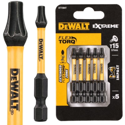 DEWALT DT7394T Bity udarowe Impact Torsion T15 5szt.