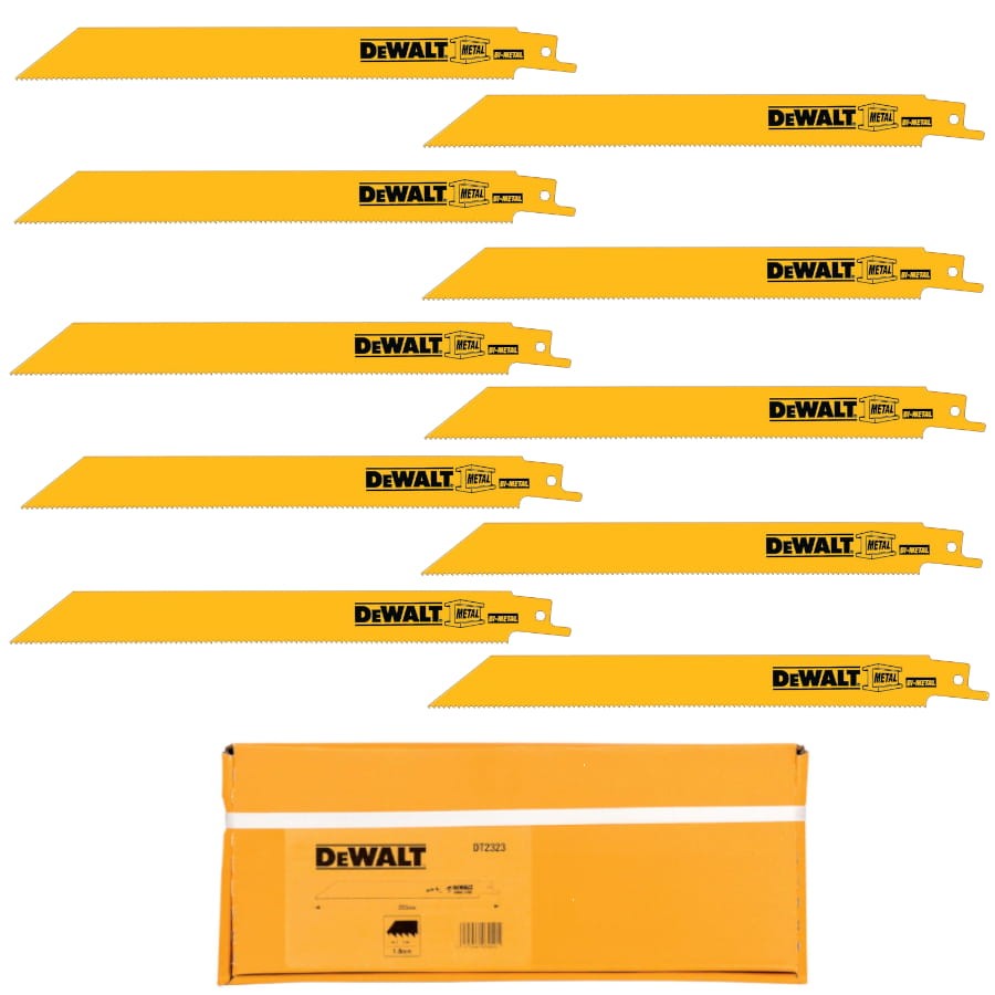 DEWALT Zestaw Brzeszczotów do metalu 10szt. DT2323