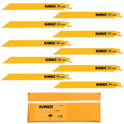 DEWALT Zestaw Brzeszczotów do metalu 10szt. DT2323