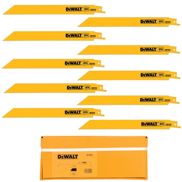 DEWALT Zestaw Brzeszczotów do metalu 10szt. DT2323