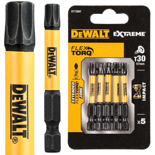 DEWALT DT7398T Bity udarowe Impact Torsion T30 57mm 5szt.